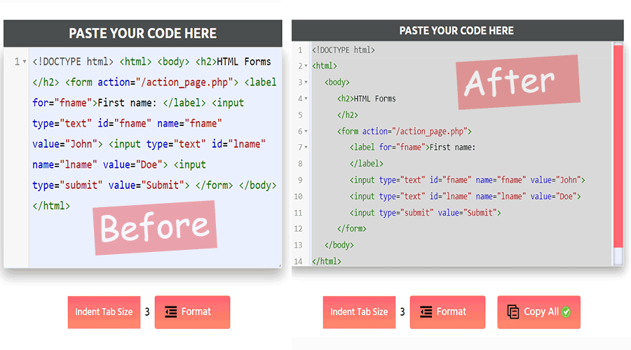 html-formatter-example html-formatter-example